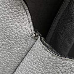 Prada White Vitello Daino Dynamique Hobo