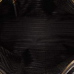 Prada Black Large Shiny Calfskin Bonnie Satchel