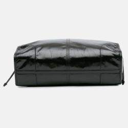 Prada Black Large Shiny Calfskin Bonnie Satchel