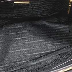 Prada Purple Patent Leather Medium Double Zip Galleria Tote