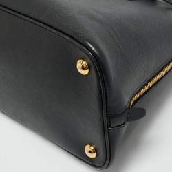 Pre Owned Prada Black Saffiano Leather Medium Promenade Satchel