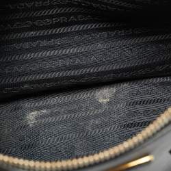 Pre Owned Prada Black Saffiano Leather Medium Promenade Satchel