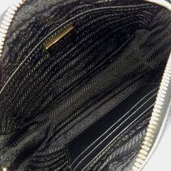 Prada Black Leather Saffiano Luxe Crossbody Belt Bag