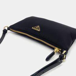 Prada Black Re-Nylon Pouch Bag