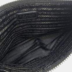 Pre Owned Prada Black Nylon Re-Nylon Pouch