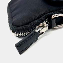 Prada Black Nylon Phone Holder Crossbody Bag