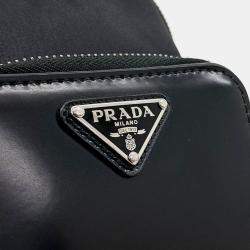 Prada Black Nylon Phone Holder Crossbody Bag