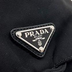 Prada Black Nylon two pocket backpack