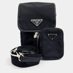 Prada Black Nylon Re-Nylon Tessuto Crossbody Bag