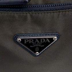 Prada Green Fabric Travel Bag