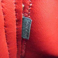 Prada Leather Canvas Shoulder Bag Beige Fuoco