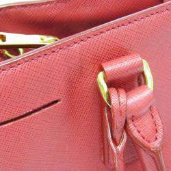Prada Saffiano Galleria Saffiano Lux Shoulder Bag Fuoco