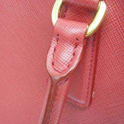 Prada Saffiano Galleria Saffiano Lux Shoulder Bag Fuoco