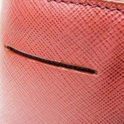Prada Saffiano Galleria Saffiano Lux Shoulder Bag Fuoco