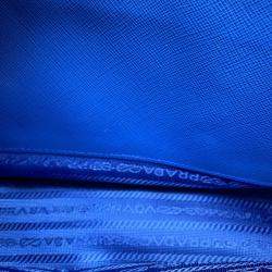 Prada Galleria Blue Leather 2Way Handbag