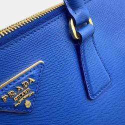 Prada Galleria Blue Leather 2Way Handbag