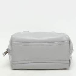 Prada Grey Leather Bauletto Bag