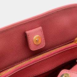 Prada Pink Medium Saffiano Lux Open Promenade Satchel