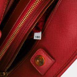Prada Pink Medium Saffiano Lux Open Promenade Satchel