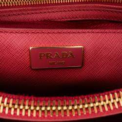 Prada Pink Medium Saffiano Lux Open Promenade Satchel