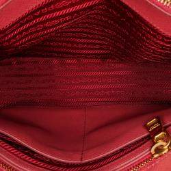 Prada Pink Medium Saffiano Lux Open Promenade Satchel