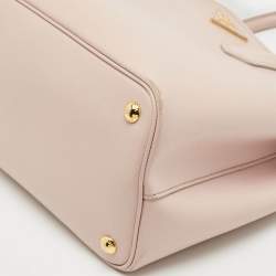 Prada Light Pink Leather Medium Double Handle Tote