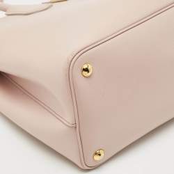 Prada Light Pink Leather Medium Double Handle Tote