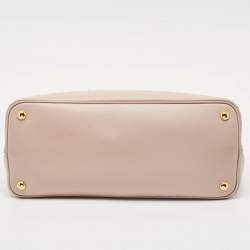Prada Light Pink Leather Medium Double Handle Tote