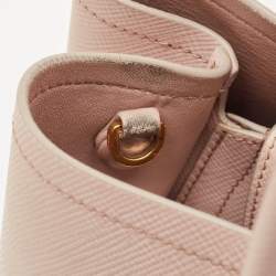 Prada Light Pink Leather Medium Double Handle Tote