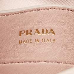 Prada Light Pink Leather Medium Double Handle Tote