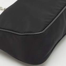 Prada Black Leather and Nylon Re-Edition 2005 Shoulder Bag