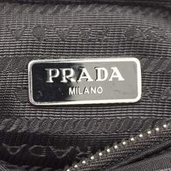 Prada Black Leather and Nylon Re-Edition 2005 Shoulder Bag