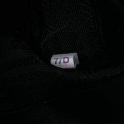 Prada Black Brushed Leather Cleo Shoulder Bag