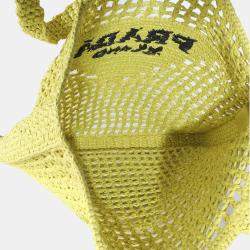 Prada Grass Crochet Raffia Tote