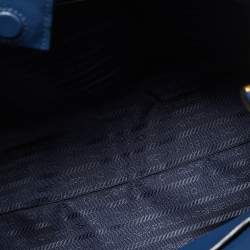 Prada Blue Saffiano Leather Tote