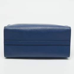 Prada Blue Saffiano Leather Tote