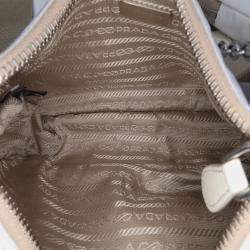 Prada Re-Edition 2005 White Tessuto Satchel Bag