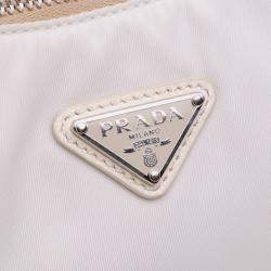 Prada Re-Edition 2005 White Tessuto Satchel Bag