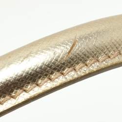 Pre Owned Prada Gold Saffiano Lux Leather Small Galleria Double Zip Tote