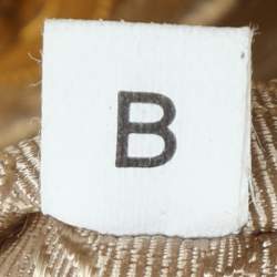 Pre Owned Prada Gold Metalic Leather Drawstring Tote