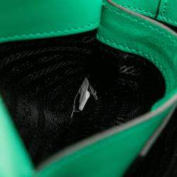 Pre Owned Prada Green Saffiano Sidonie Crossbody