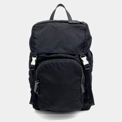 Prada Black Nylon fabric backpack