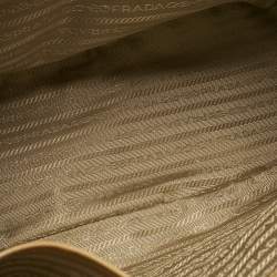 Pre Owned Prada Tan Saffiano Patent Leather Gardener's Tote