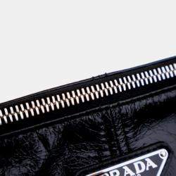 Pre Owned Prada Black Calfskin Shoulder Bag