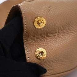 Pre Owned Prada Large Beige Calfskin Vitello Daino Tote Bag