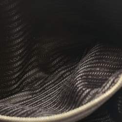 Pre Owned Prada Grey Saffiano Leather Large Double Zip Tote