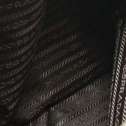 Pre Owned Prada Grey Saffiano Leather Large Double Zip Tote