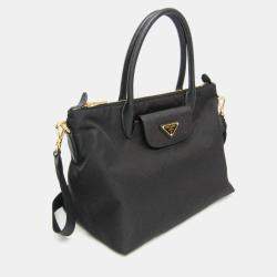 Pre Owned Prada Black Nylon Shoulder Bag