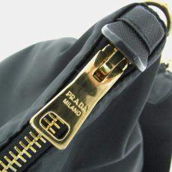 Pre Owned Prada Black Nylon Shoulder Bag