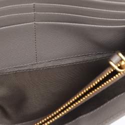 Pre Owned Prada Grey Saffiano Leather Continental Wallet